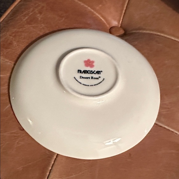 Franciscan Desert Rose Teacup & Saucer Set Pink & Green Cottage Core set6 - Picture 4 of 6